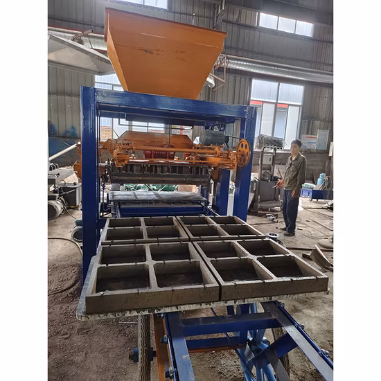 Ineinandergreifende Ziegelpressmaschine Zementziegelherstellungsmaschine in Sambia